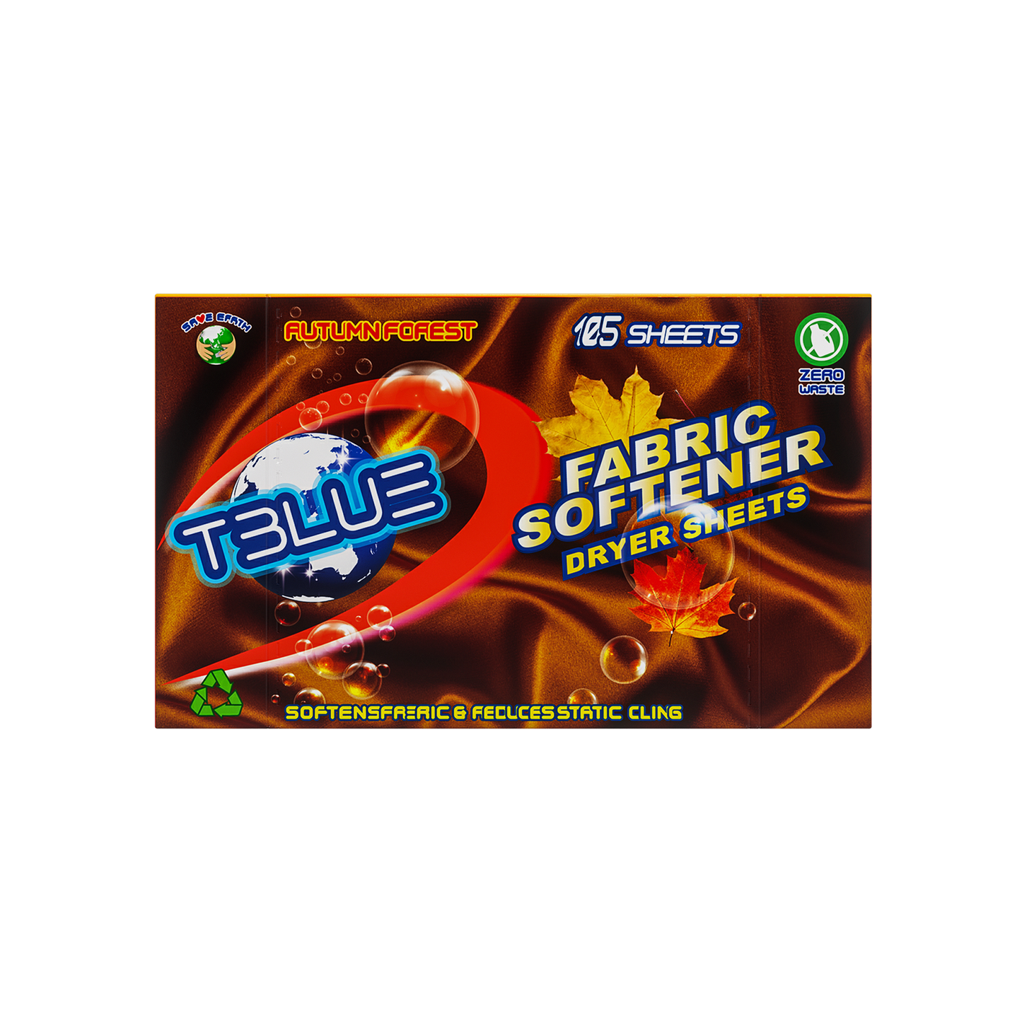 Tblue Fabric Softener Dryer Sheet - Eco Friendly Scented 105 Sheets TBLUE