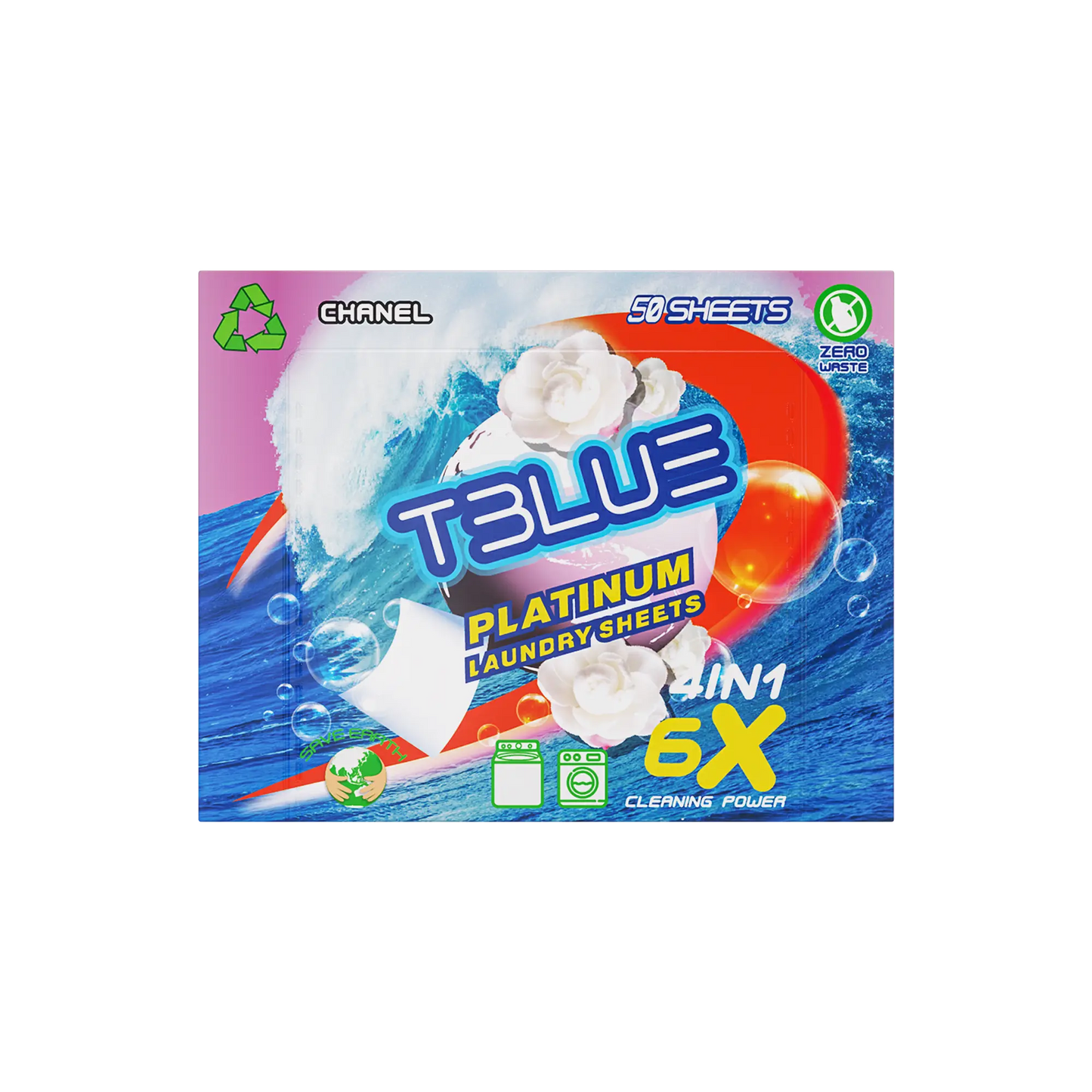 Tblue Eco-Friendly Laundry Detergent Sheets TBLUE