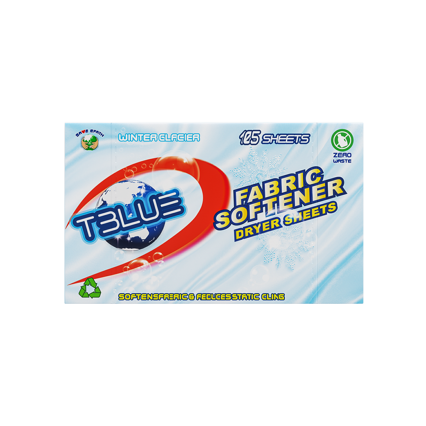 Tblue Fabric Softener Dryer Sheet - Eco Friendly Scented 105 Sheets TBLUE