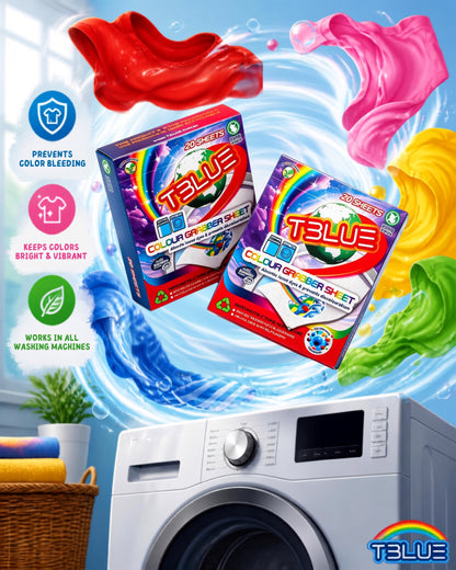 Tblue Colour Grabber Laundry Sheets - Eco Friendly Colour Catcher Laundry Sheets - 20 Sheets - $0.39 per Load