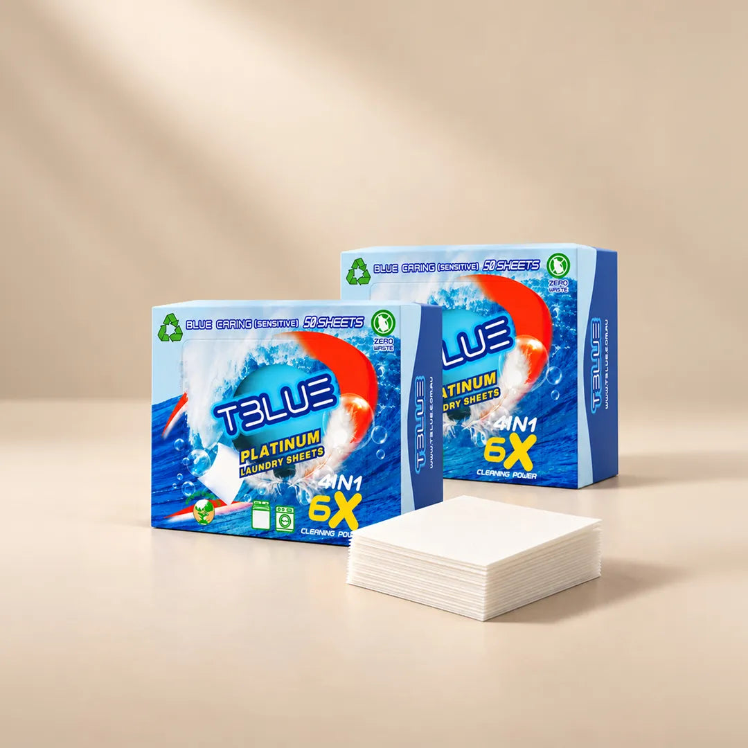 TBLUE Laundry detergent Sheet - 100 Loads - TWIN PACK (2 Boxes) - $0.15 per Load