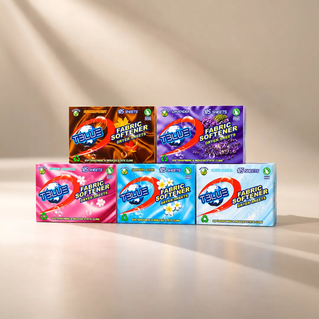 Tblue Fabric Softener Dryer Sheet - Eco Friendly Scented 105 Sheets - $0.17 per Load