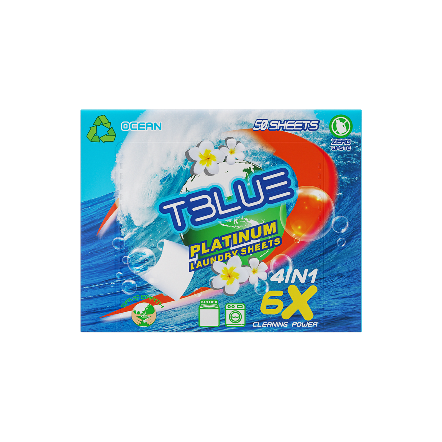 Tblue Eco-Friendly Laundry Detergent Sheets